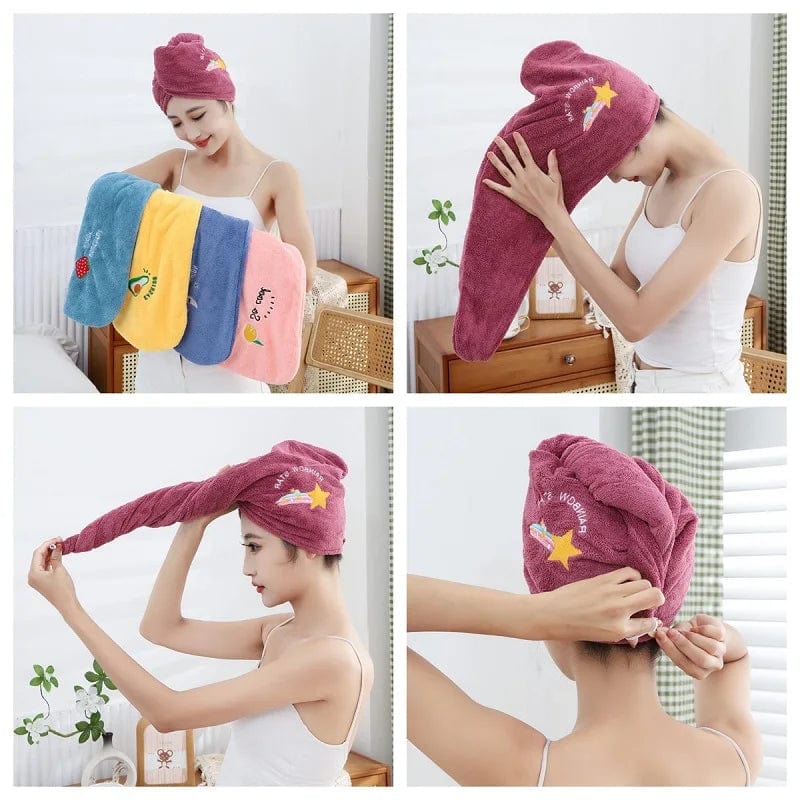 Microfiber Hair Towel Wrap for Women