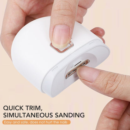 Electric Automatic Nail Clipper, USB Rechargeable, LED