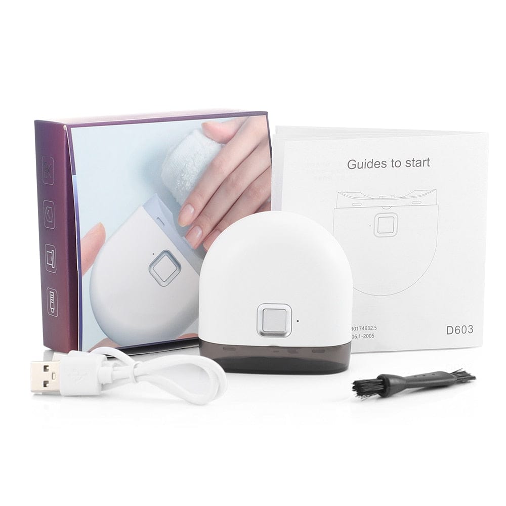 Electric Automatic Nail Clipper, USB Rechargeable, LED