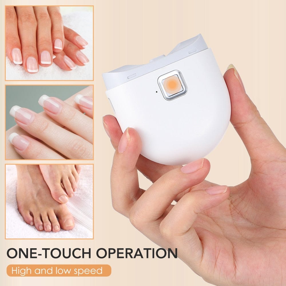 Electric Automatic Nail Clipper, USB Rechargeable, LED