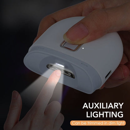 Electric Automatic Nail Clipper, USB Rechargeable, LED