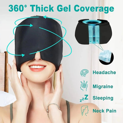Migraine Relief Cap, Cooling Gel Hat, Headache Relief