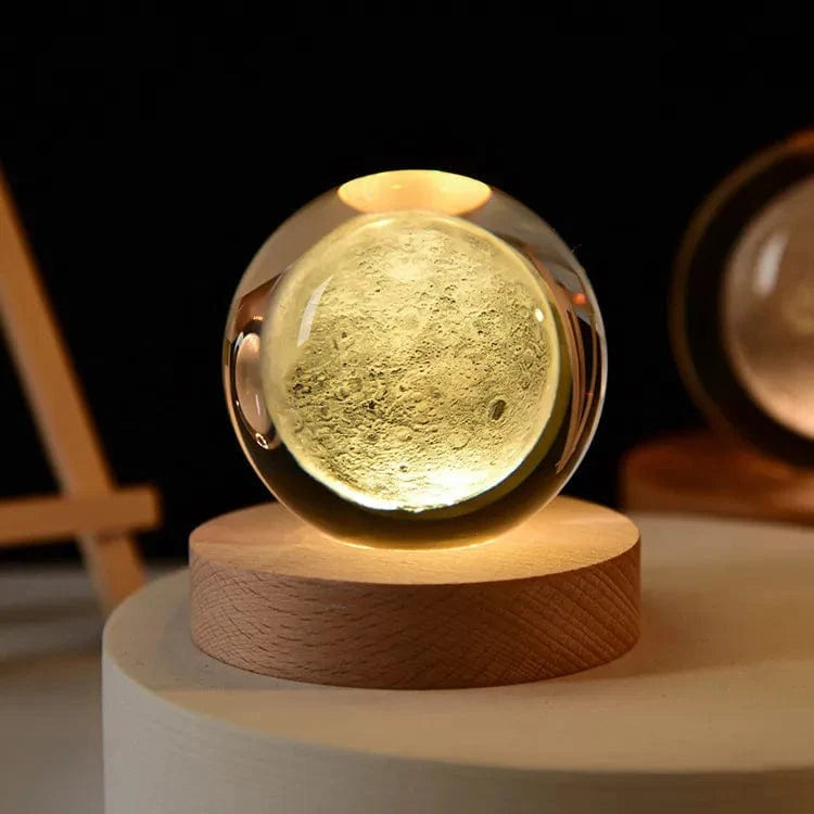 3D Crystal Planet Night Light