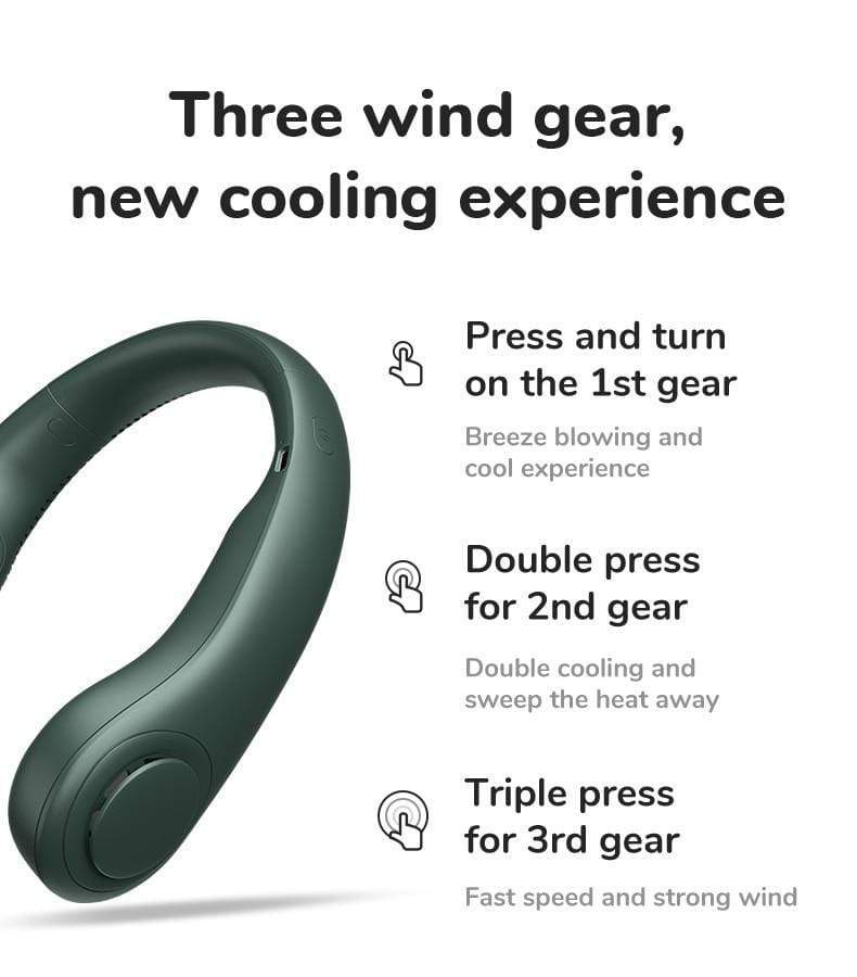 Portable Bladeless USB Rechargeable Cooling Neck Fan