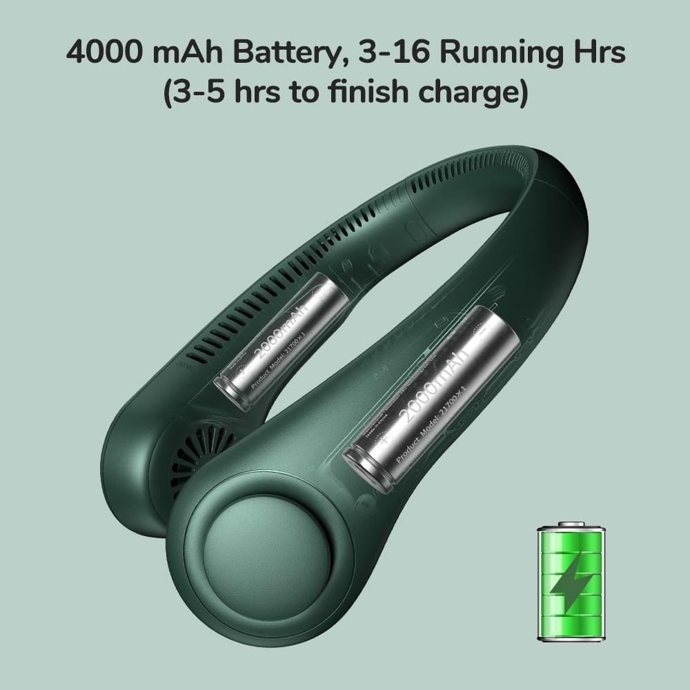 Portable Bladeless USB Rechargeable Cooling Neck Fan
