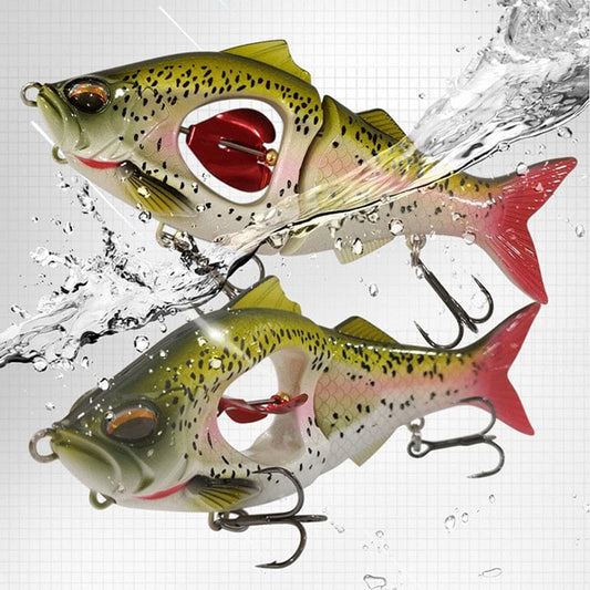 Propeller Glider Slow-Sinking Fishing Lures for Bass