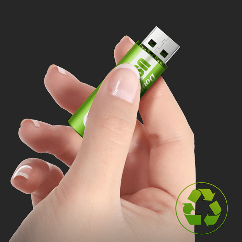 Rechargeable Built-in USB 1.5V AA Lithium Battery