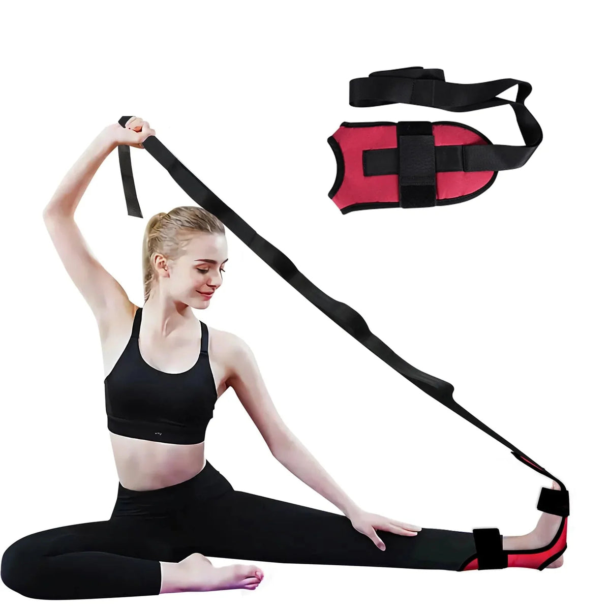 Foot and Calf Stretcher-Stretching Strap, Yoga Belt