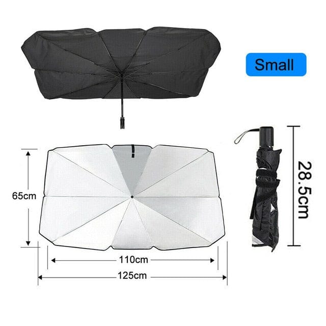 Car Windshield Sun Shade Umbrella, Foldable, UV Block