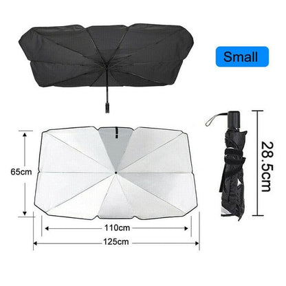 Car Windshield Sun Shade Umbrella, Foldable, UV Block