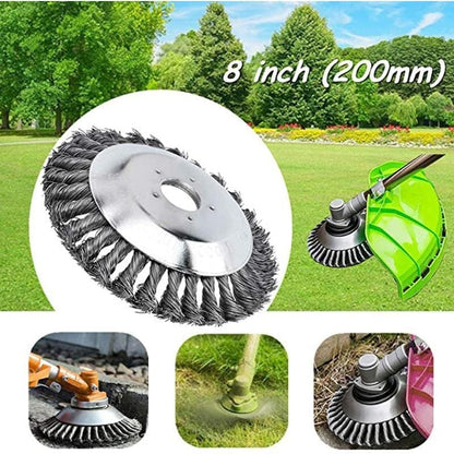 Steel Wire Brush Cutter Trimmer Head, Weed Cutting