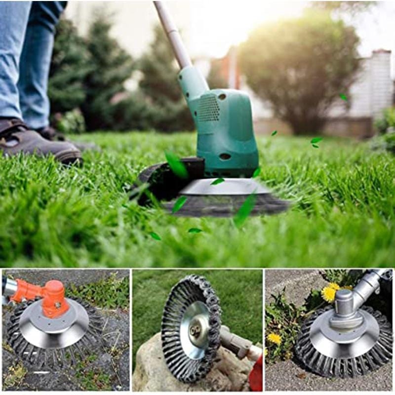 Steel Wire Brush Cutter Trimmer Head, Weed Cutting