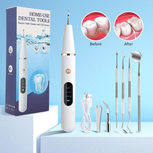 Ultrasonic Dental Scaler Teeth Whitening Wand, Teeth Cleaning Kit