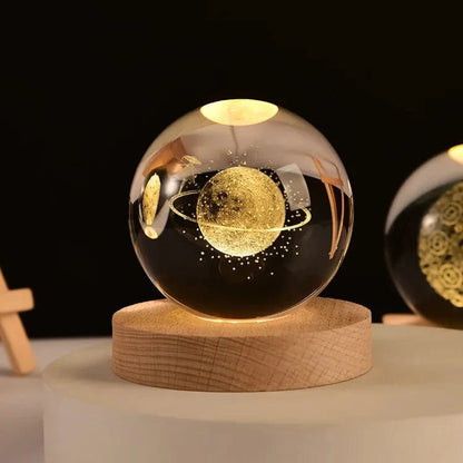 3D Crystal Planet Night Light