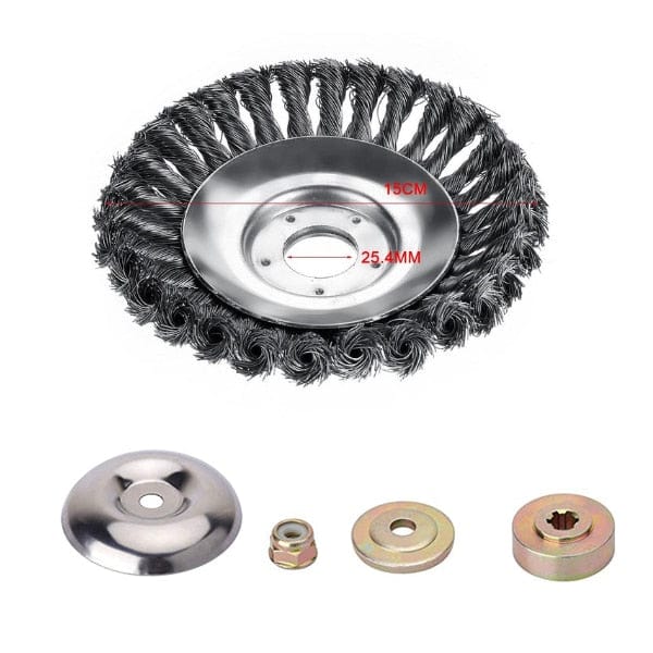 Steel Wire Brush Cutter Trimmer Head, Weed Cutting