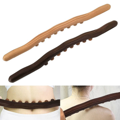 Wooden Gua Sha Neck Shoulder Back Massager⁠