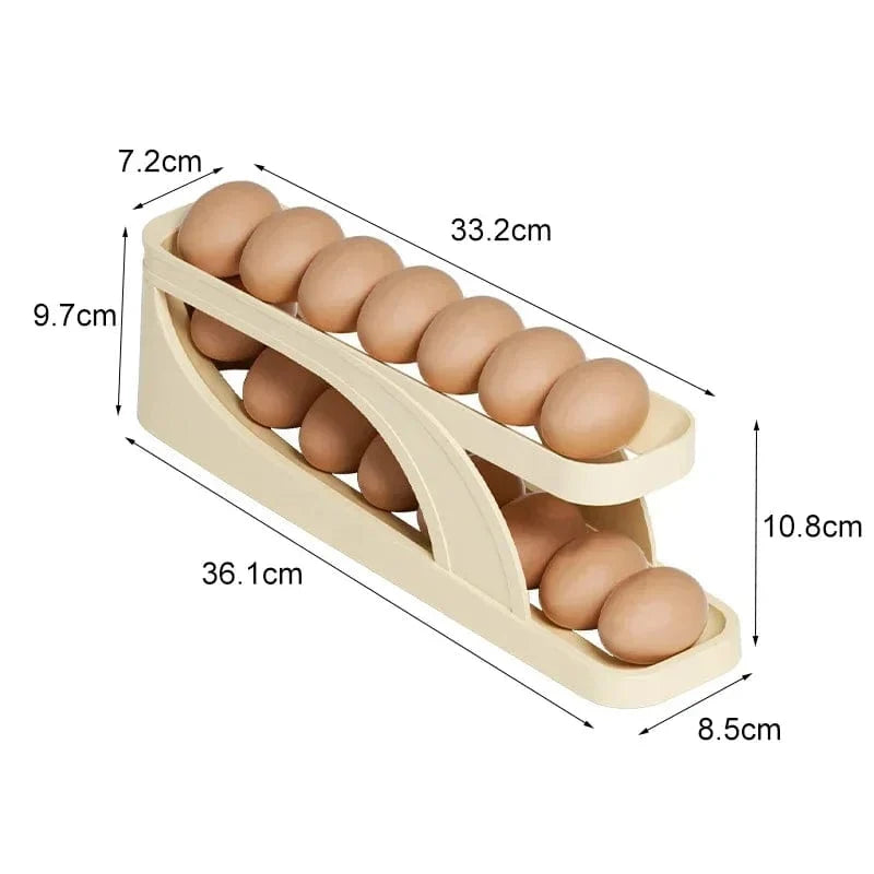 Automatic Rolling Egg Dispenser and Organizer