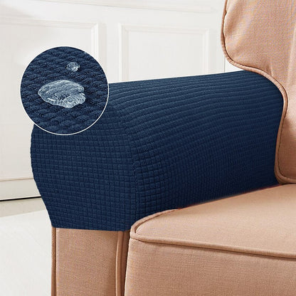 Kalsten | Stretch Armrest Covers – Spandex Covers for Chairs & Armchairs, Set of 2, Bordeaux