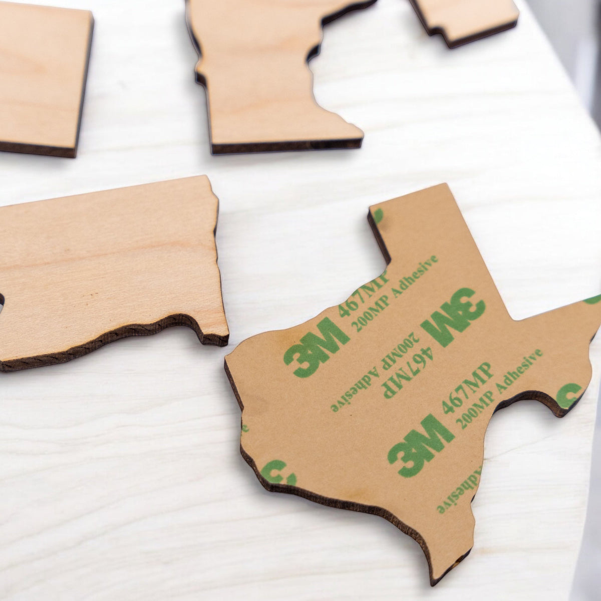 USA Travel Map Wooden Wall Art With Peel and Stick State Pieces