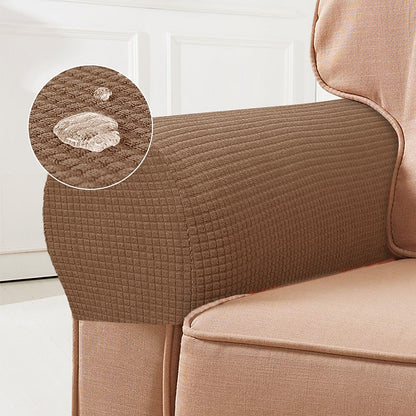 Kalsten | Stretch Armrest Covers – Spandex Covers for Chairs & Armchairs, Set of 2, Bordeaux