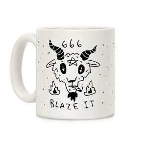666 Blaze It Satan Coffee Mug